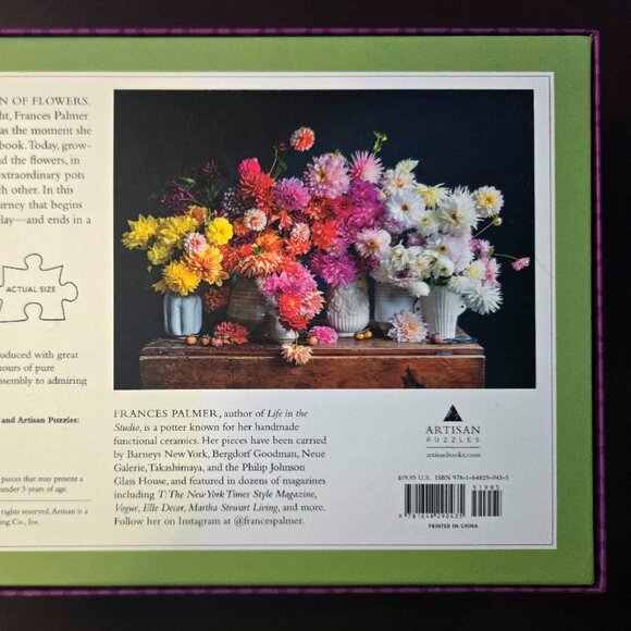 Dahlias, 750 piece puzzle, Artisan Puzzles - Picture 5 of 6